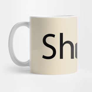 Shots text design Mug